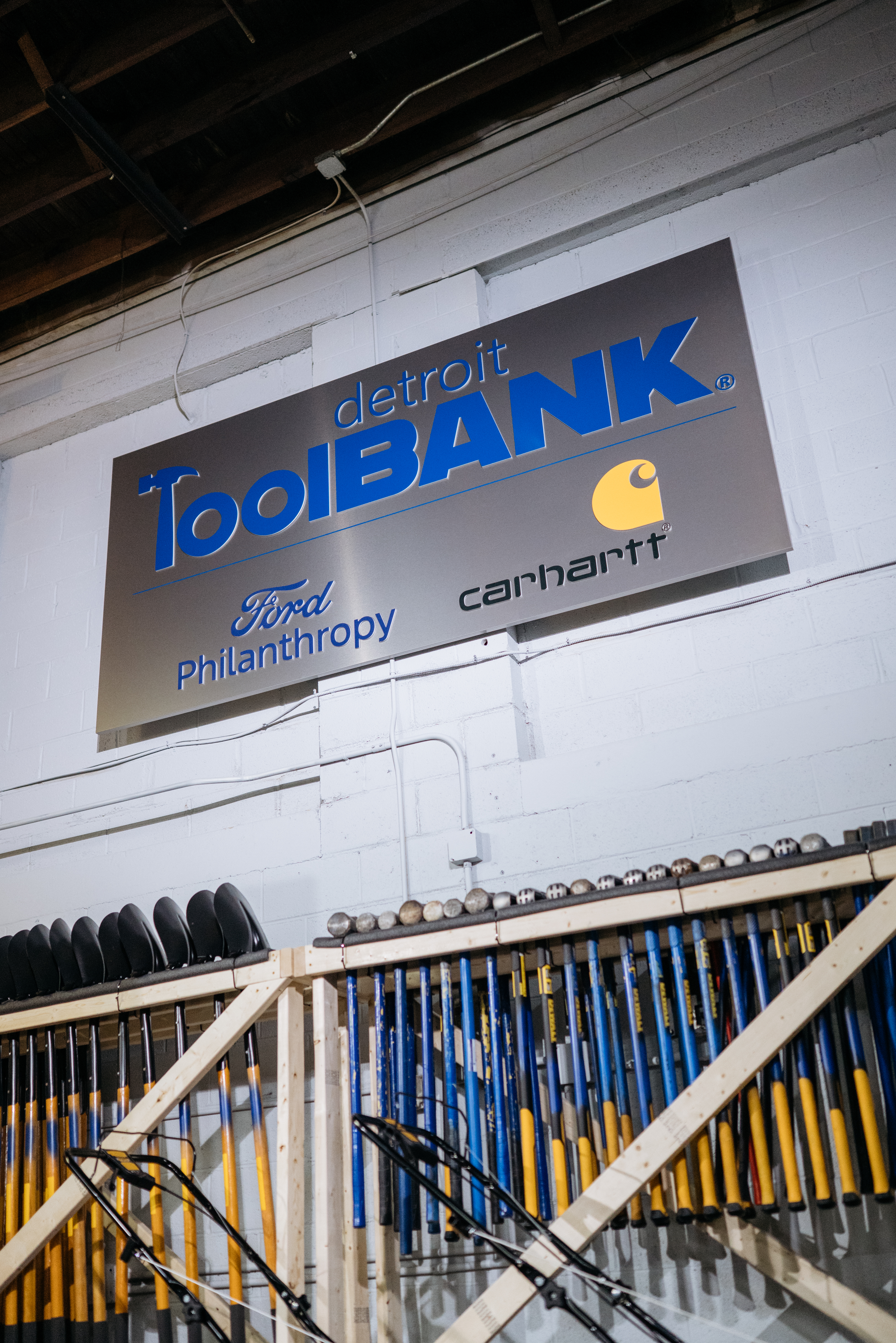 During National Volunteer Week, Detroit ToolBank opened its doors downtown — and Ford Philanthropy and Carhartt brought along more than just tools to the neighborhood. 